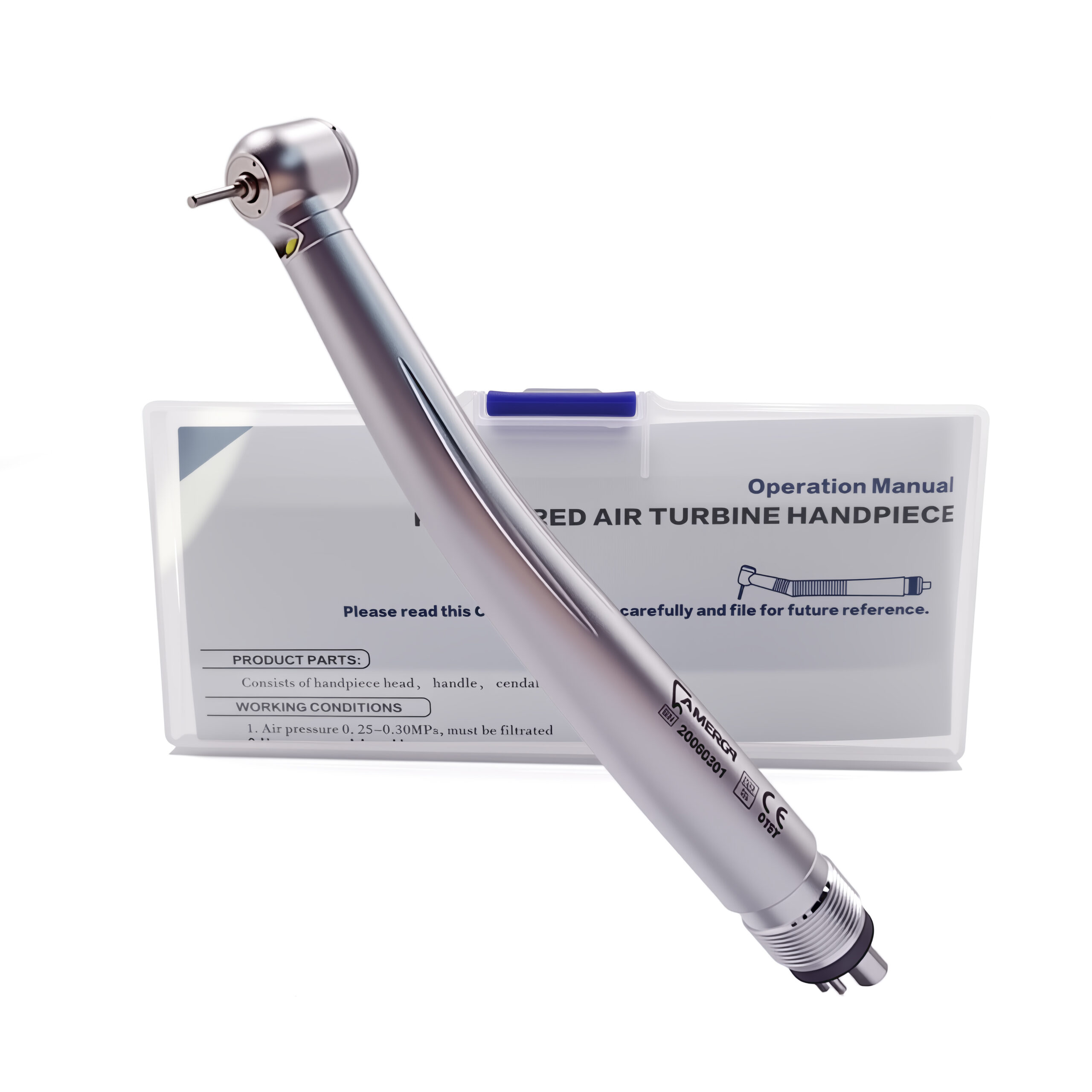 High Speed Dental Handpiece 420000RPM SMD LED Light 3 Spray Push Button Autoclavable 135°C Dental Air Turbine for Dentist