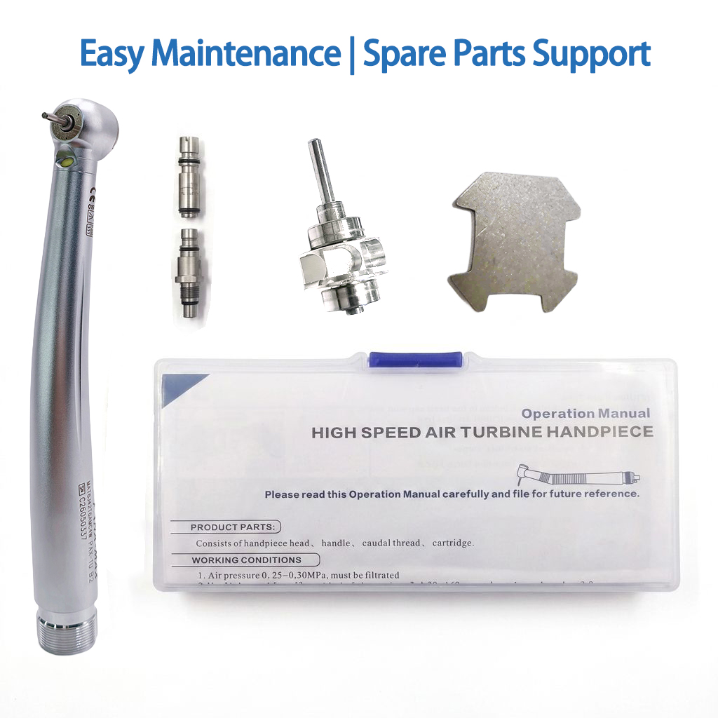 High Speed Dental Handpiece 420000RPM SMD LED Light 3 Spray Push Button Autoclavable 135°C Dental Air Turbine for Dentist - Image 2